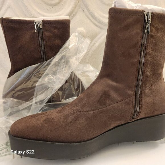 Aerosoles " Chiara" Java Faux Suede Boots. NIB. Size 9.5 - Picture 5 of 9